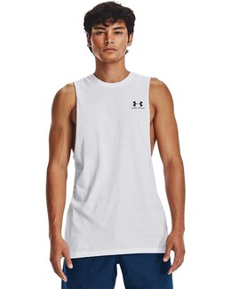 Under Armour: Белая майка 