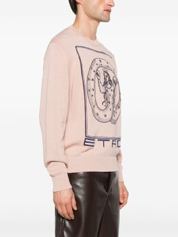 Etro: Свитер с вышивкой 