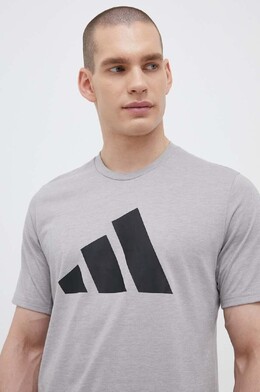 adidas Performance: Серая футболка 