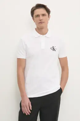 Calvin Klein Jeans: Белое поло 