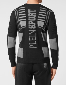 Plein Sport: Чёрный свитер 