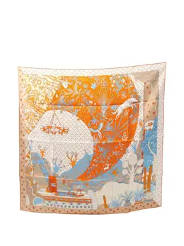 Hermès Pre-Owned: Оранжевый шарф 