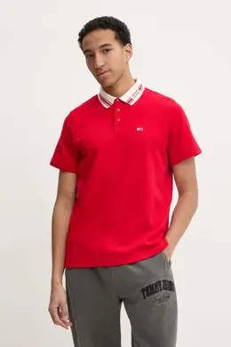 Tommy Jeans: Красное поло 