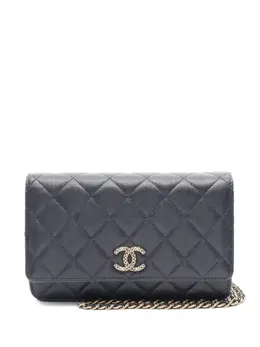 CHANEL Pre-Owned: Синий кошелёк 