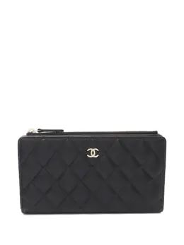 CHANEL Pre-Owned: Чёрный кошелёк 