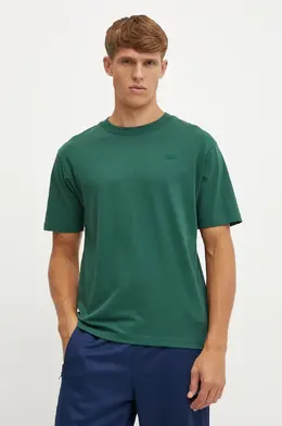 New Balance: Зелёная футболка 