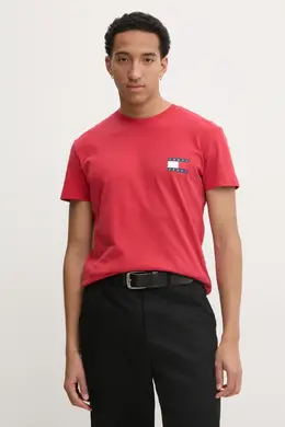 Tommy Jeans: Красная футболка 