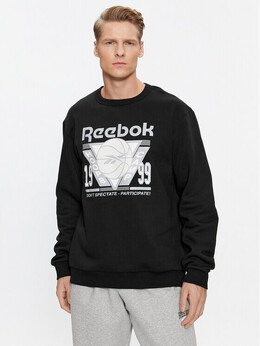 Reebok: Чёрная толстовка 