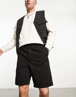 Carhartt WIP: Чёрные шорты 