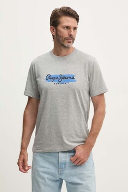 Pepe Jeans: Серая футболка 