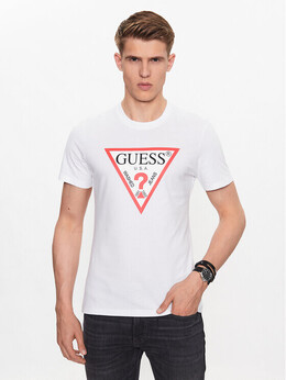 Guess: Белая футболка 