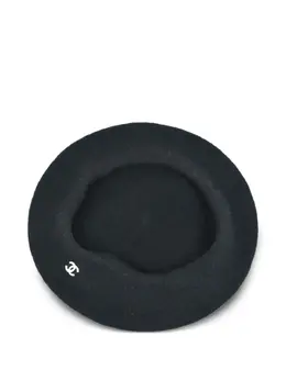 CHANEL Pre-Owned: Чёрная шляпа 