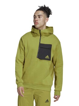 Adidas: Зелёная толстовка 