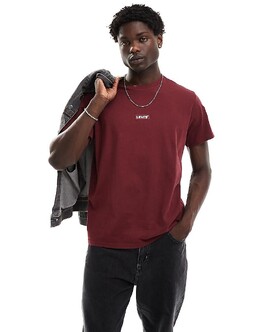 Levi's: Бордовая футболка 