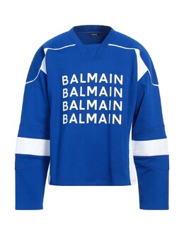 Balmain: Синяя толстовка 