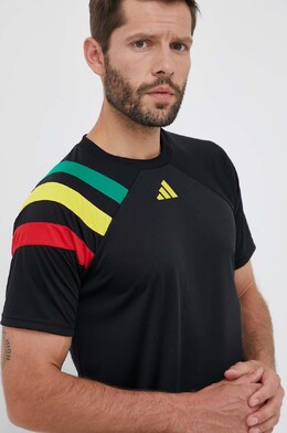 adidas Performance: Чёрная футболка 