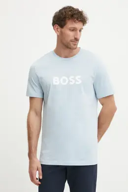 BOSS: Хлопковая футболка 