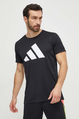 adidas Performance: Чёрная футболка 