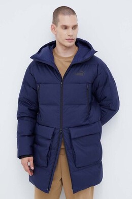 PUMA: Тёмный пуховик 