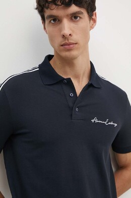 Armani Exchange: Тёмное поло 