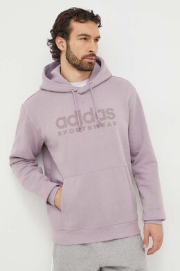 Adidas: Фиолетовая толстовка 