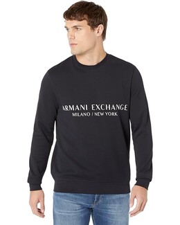 Armani Exchange: Тёмная толстовка 