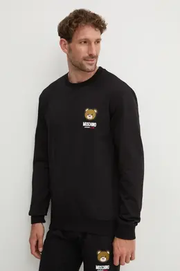 Moschino Underwear: Чёрная толстовка 