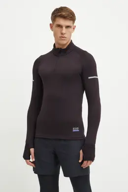 EA7 Emporio Armani: Чёрная толстовка 