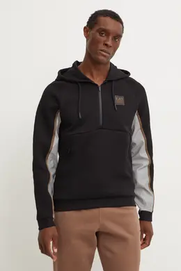 EA7 Emporio Armani: Чёрная толстовка 
