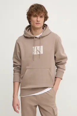 Calvin Klein Jeans: Бежевая толстовка 