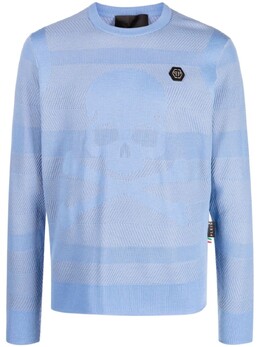 Philipp Plein: Синий свитер  Skull