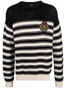 Balmain: Свитер в полоску 