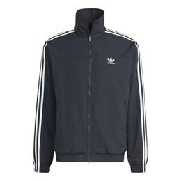 Adidas: Чёрная куртка  Adicolor