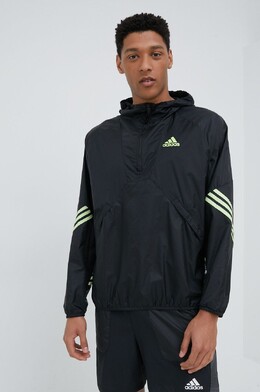 adidas Performance: Чёрная куртка 