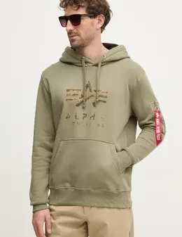 Alpha Industries: Зелёная толстовка 