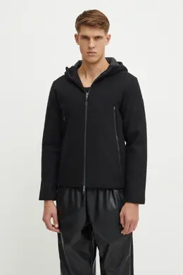 EA7 Emporio Armani: Чёрная куртка 