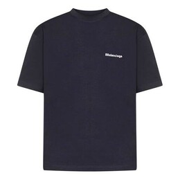 Balenciaga: Синяя футболка  Navy