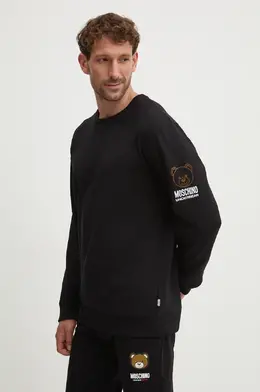 Moschino Underwear: Чёрная толстовка 