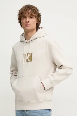 Calvin Klein Jeans: Бежевая толстовка 