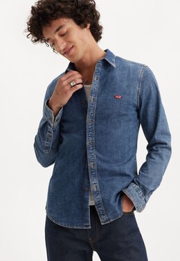 Levi's: Синяя рубашка 