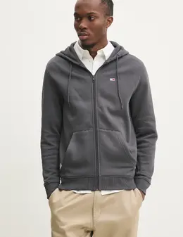 Tommy Jeans: Серая толстовка 