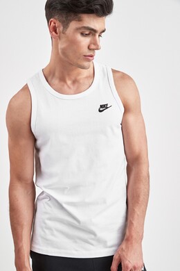 Nike: Белая майка 