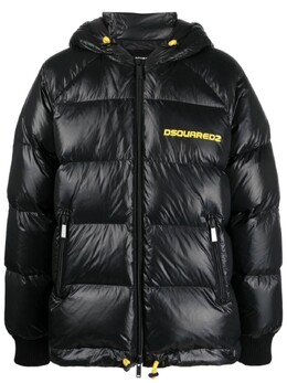Dsquared2: Чёрный пуховик 