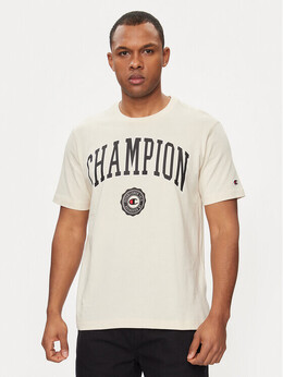 Champion: Бежевая футболка 