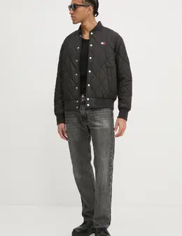 Tommy Jeans: Чёрная куртка 
