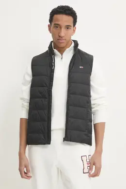 Tommy Jeans: Чёрный жилет 