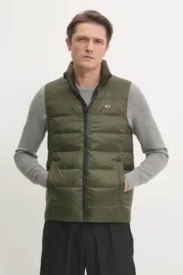 Tommy Jeans: Зелёный жилет 