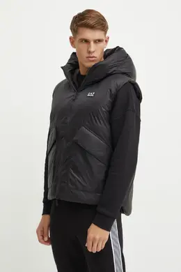 EA7 Emporio Armani: Чёрный жилет 