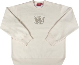 Supreme: Бежевая толстовка 