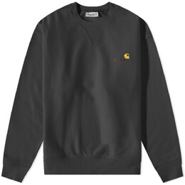 Carhartt WIP: Чёрная толстовка  American